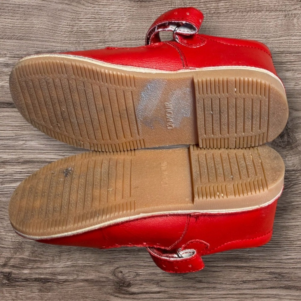 L’Amour Ollie Leather Mary Jane SZ 10 Red - Picture 6 of 10